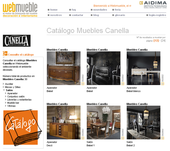 Muebles Canella en Webmueble