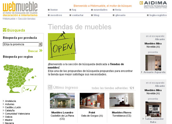 Nuevas tiendas adheridas a Webmueble