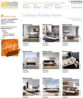 Dormitorio TEMPO de Muebles Ramis en Webmueble