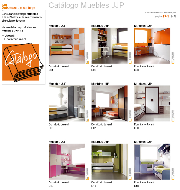 Muebles JJP con su colección de dormitorios juveniles 'Blogger' en Webmueble