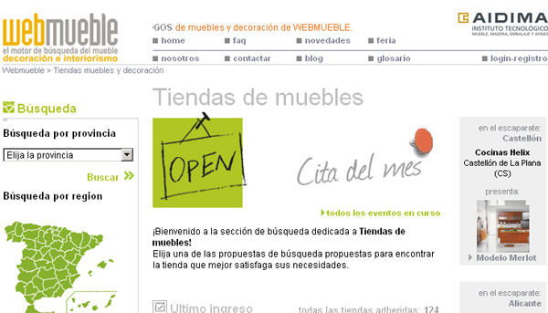 Eventos en las tiendas adheridas a Webmueble (www.webmueble.es)