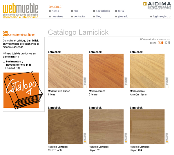 Catálogo de Lamiclick en Webmueble