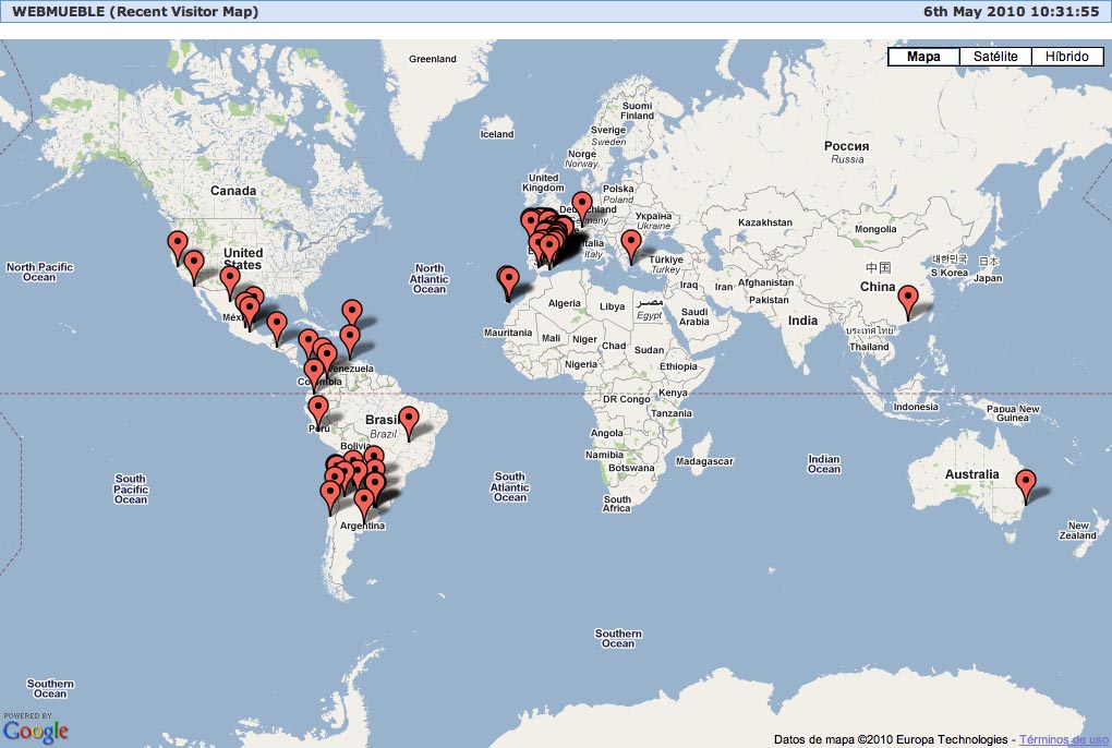 Mapa de accesos a Webmueble