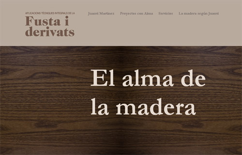 Fusta i Derivats, web oficial de Juan Vicente Martínez Verdejo